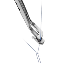 Scanlan VATS knot pusher closeup