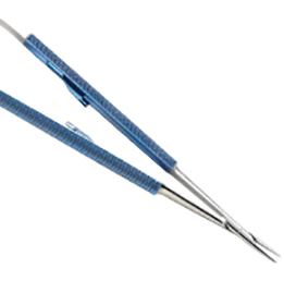 Scanlan Needleholder closeup with spring handle